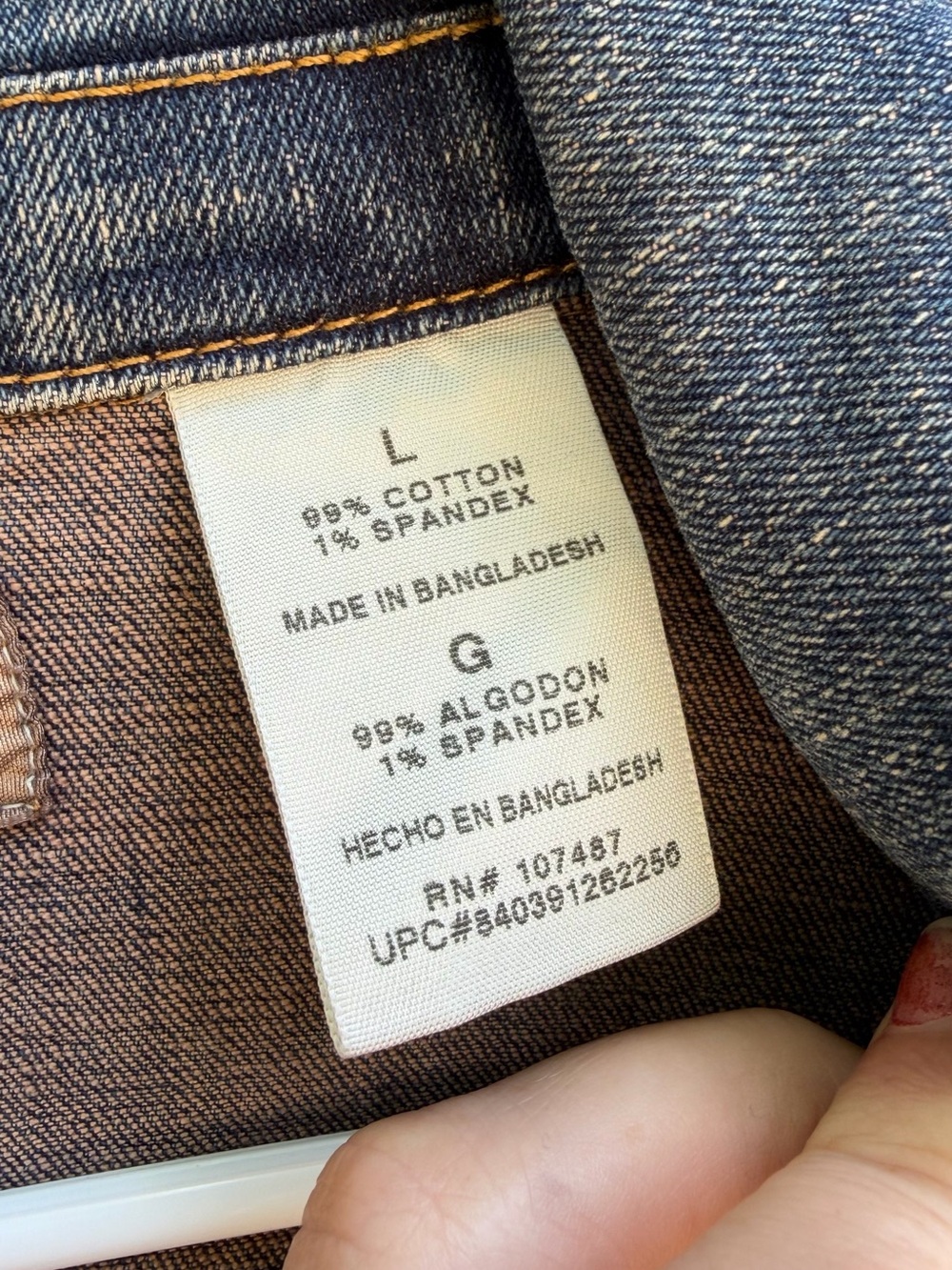 Levi Tailored Denim Jacket Women's Jacket in Faded Blue Large Classic - Picture 7 of 16